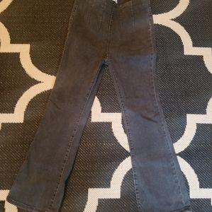 Free People high waist flare crop